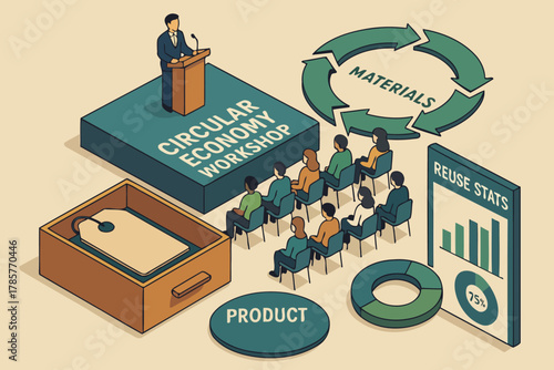 Circular economy workshop presentation on sustainable products and material reuse