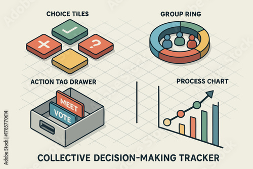 Collective decision-making tracker: tools for group choices and progress monitoring