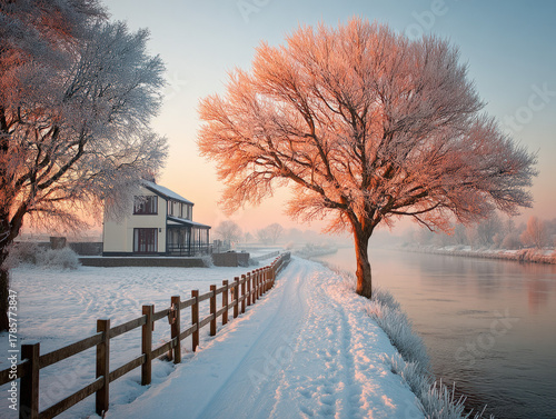 Norfolk covered in snow