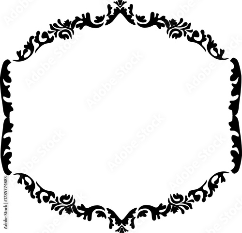 decorative frame with floral ornament
