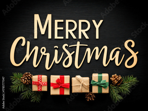 sophisticated black Christm...