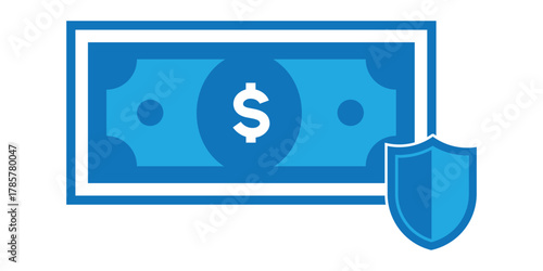 financial insurance colored icon design