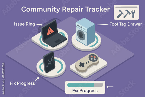 Community repair tracker: monitor issues and progress with interactive tools