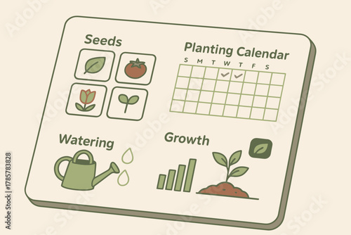 Gardening guide: seeds, planting, watering, growth tips illustrated