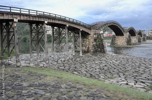 山口の美しい橋の錦帯橋