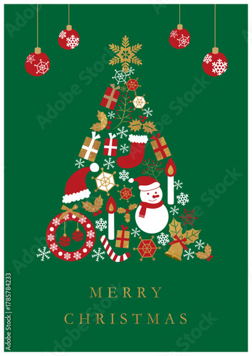 クリスマスツリー背景