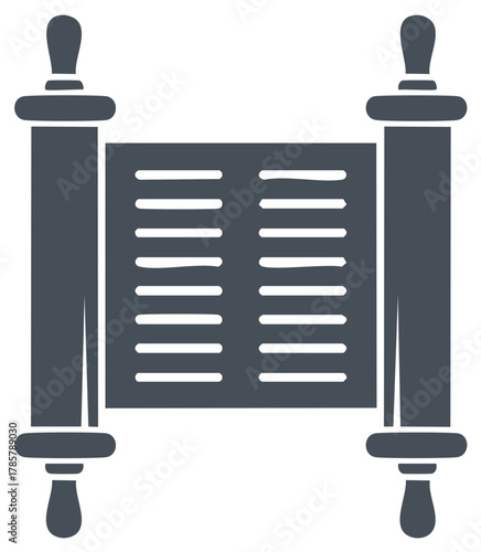 Religious Scroll Illustration Ancient Text Manuscript Symbolism Reading Education Judaism