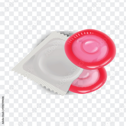 condom men protection letex realistic vector