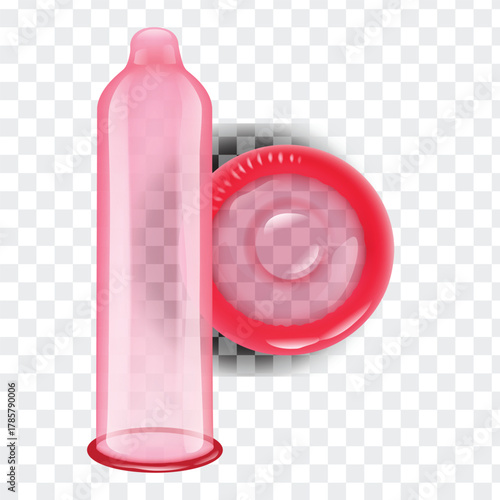 condom men protection letex realistic vector