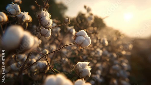 cotton field, harvest	