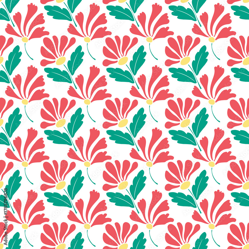 Fototapeta premium seamless floral pattern