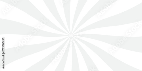 sunburst pattern white and gray design. Vintage sunrays illustration swirl line. sun beam vector banner design pop art comic burst gradient concept pattern.	
