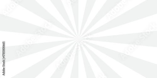 sunburst pattern white and gray design. Vintage sunrays illustration swirl line. sun beam vector banner design pop art comic burst gradient concept pattern.	
