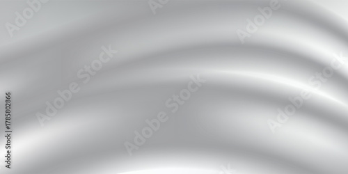 Vector aluminum grey sheet with reflection. Platinum and titanium abstract cold art