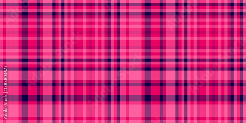 Skirt texture background seamless, tissue fabric check pattern. Halloween textile vector plaid tartan in pink and bright colors.