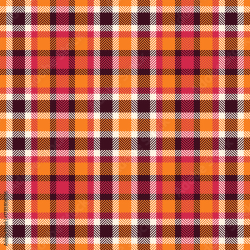 Chequered wallpaper of retro scottish stripes gingham. Check abstract illustration for print. Vintage blanket classic shirt. Graphic british buffalo, woven tablecloth