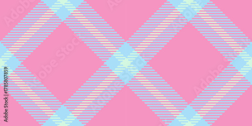 Pastel tartan pattern in pink, blue, and white. Classic woven fabric design suitable for backgrounds, textiles, crafts, or seasonal designs. Versatile  stylish.