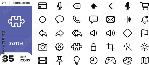 Black and white Fill Icons Set for UI UX Design Web and Mobile Apps Includes User Profile Security Navigation and Communication, securty, layouts, users, measurments, adjustments, arrows, error