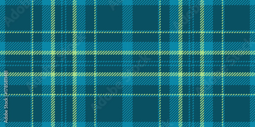 Classic tartan pattern in teal and yellow, evokes comfort and tradition. Perfect for backgrounds, textiles, or a touch of heritage design.