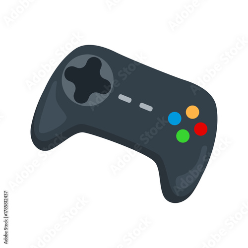 Modern video game controller icon for digital entertainment and online gaming consoles