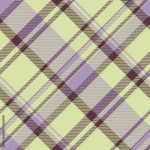 Sensual textile texture tartan, pure background seamless vector. Equal pattern plaid check fabric in light and pastel colors.