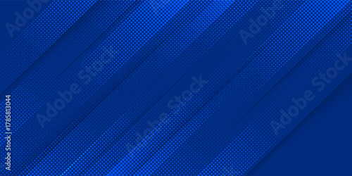 Modern abstract blue background with diagonal line. Simple graphic design element. Futuristic concept. Horizontal banner template with space for your text. Vector eps10