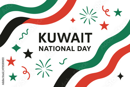 Kuwait National Day  Flag  Elements