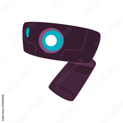 Modern and Sleek Web Camera Illustration Perfect for Tech Designs and Digital Concepts