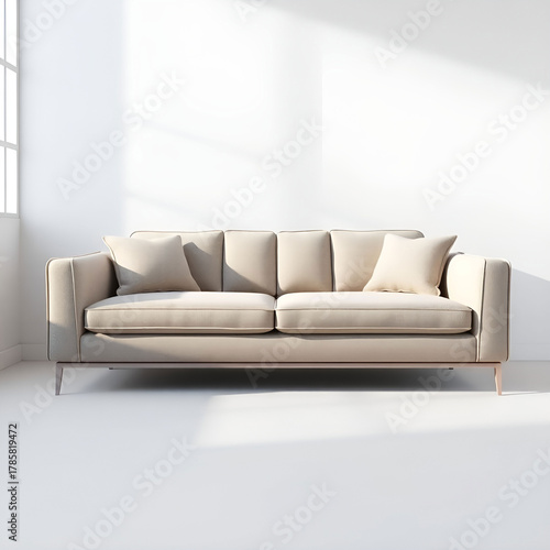 Closeup of Couch and Pillow in Neutral Tones Closeup of Couch and Pillow in Neutral Tones