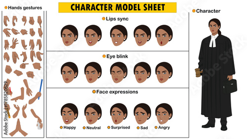 Female Lawyer Character Illustration. Professional Business Woman in Formal Suit for Legal and Corporate Concepts.