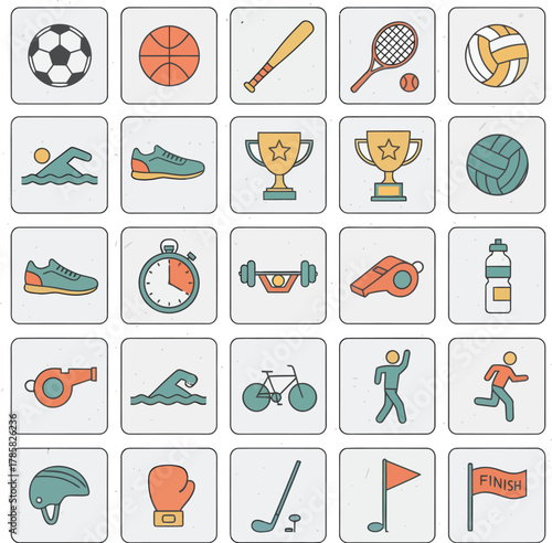ASSETS, ICONS, ELEMENTS SPORTS