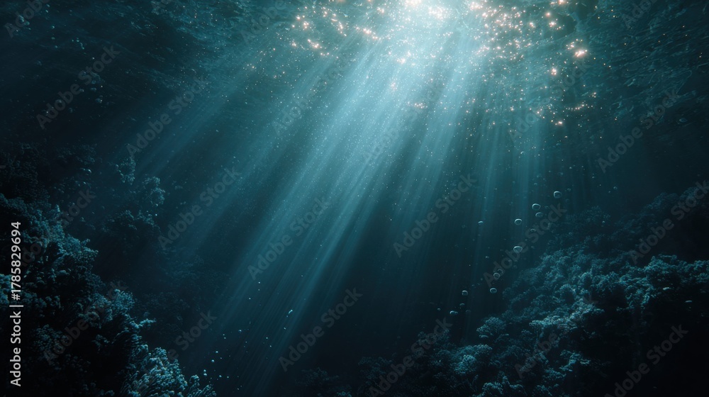 Obraz premium Underwater Lightscape