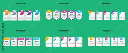 Visual Data Presentation Templates for Marketing and Finance.
Step-by-Step Process & Option Diagrams for Presentations.
Creative Timeline, Charts, and Global Data Infographics.
Set of Infographic.