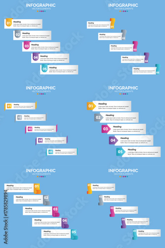 Visual Data Presentation Templates for Marketing and Finance.
Step-by-Step Process & Option Diagrams for Presentations.
Creative Timeline, Charts, and Global Data Infographics.
Set of Infographic.