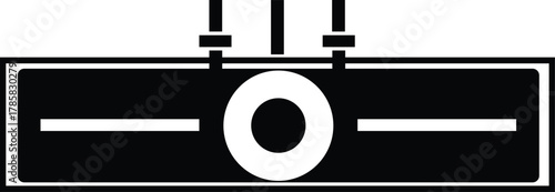 Vintage Projector Symbol Vector File Illustration Isolated on Transparent Background Retro Device Show Concept Presentation Multimedia Old