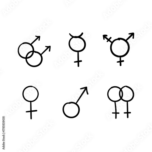 Diverse Gender and Sexuality Symbols A Visual Representation of Identity and Inclusion