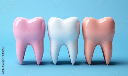 Teeth whitening and veneers process, focusing on oral health and cosmetic dentistry. This image illustrates dental treatments for hygiene, cleaning, and aesthetic enhancement, Generative AI
