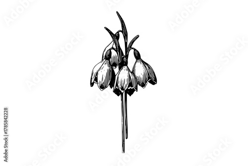 Silent Symmetry: Study Black White | Clean, isolated vector art for creative projects.