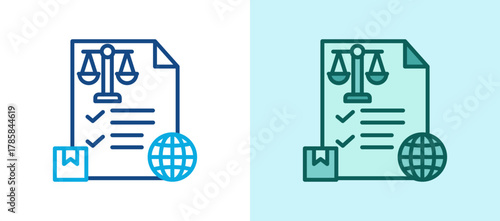 Fair Trade Certification line icon