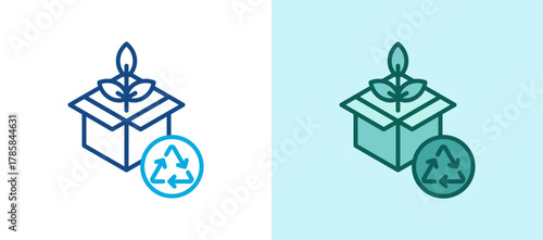 Sustainable Product line icon