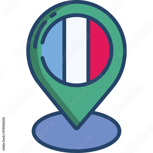 France Flag Location Pin Icon Artistic Representation Blue White Red Colors Green and Blue Circle Base Element Vector Art Isolated On Transparent Background Free Download France Flag Location Pin Icon Artistic Representation Blue White Red Colors Green and Blue Circle Base Element Vector Art Isolated On Transparent Background - GFXLoad