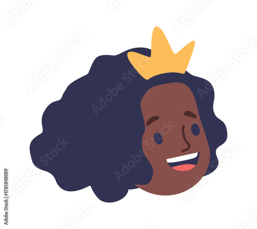 Pretty girl princess face portrait