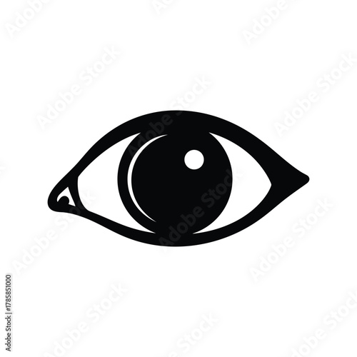 Modern minimalist eye icon vector illustration. human vision, look, view, optical symbol design element.