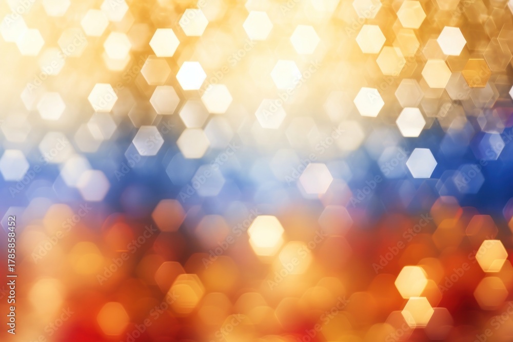 Obraz premium America color flag bokeh effect background light backgrounds abstract.