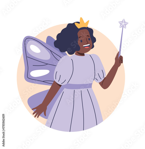 Cute pretty girl princess portrait