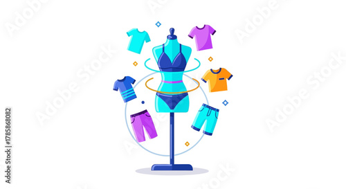 Virtual Try-On Fashion AI E-Commerce Icon
