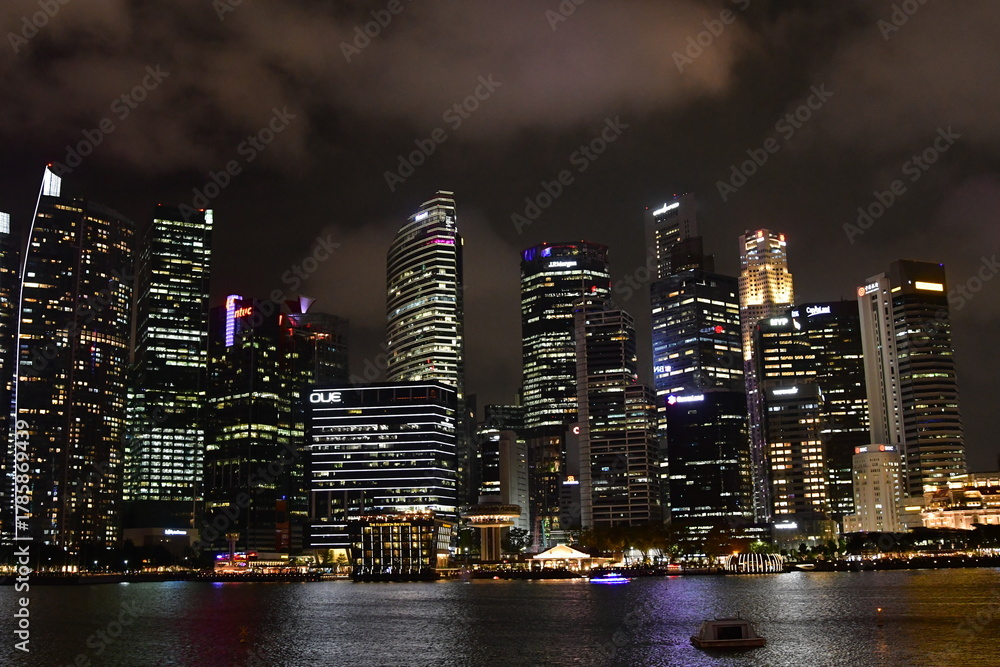 Naklejka premium シンガポールのベイフロント