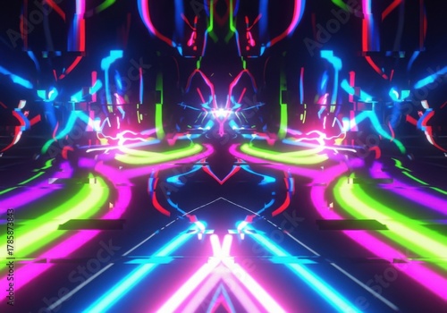 fiber optics background with lots of light spots