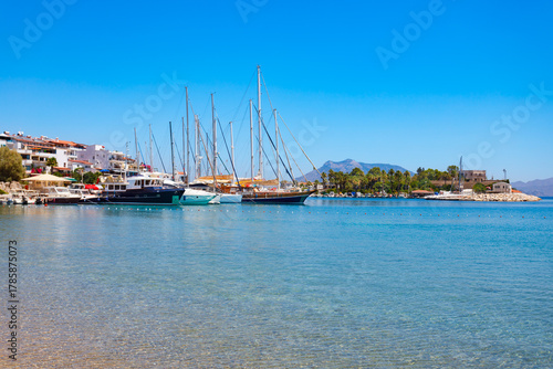 Fototapeta Naklejka Na Ścianę i Meble -  Boats and yachts at Datca marina in Turkey