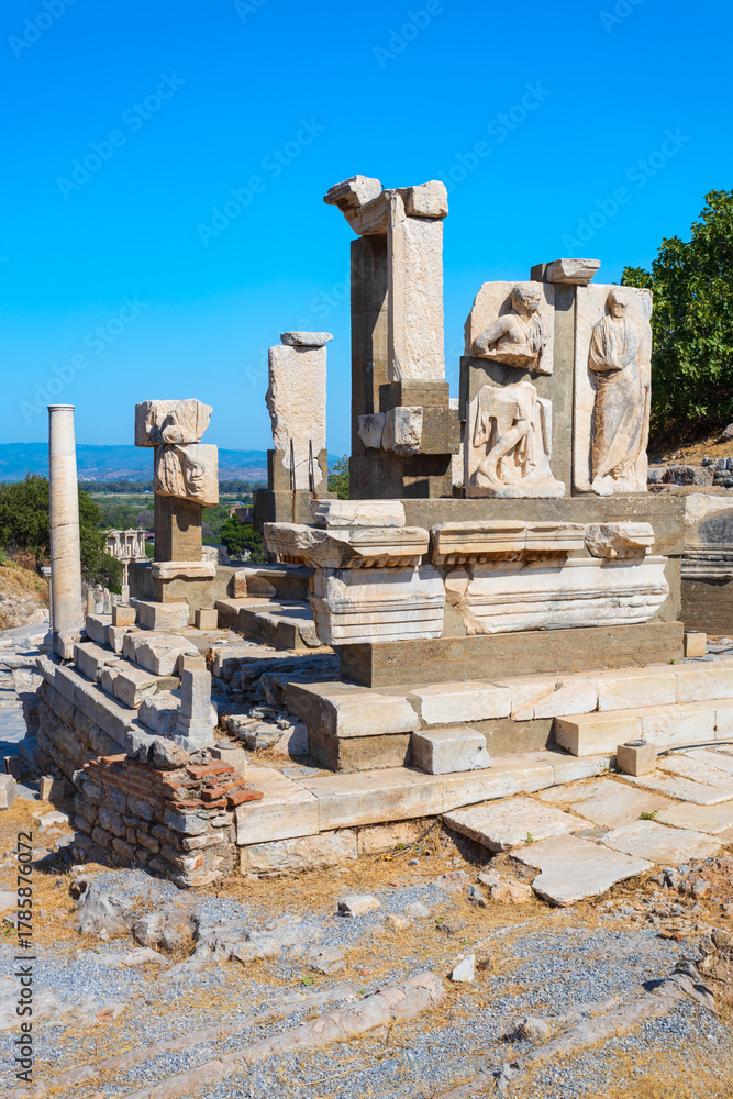 Obraz premium Ephesus ancient greek city is located in Izmir Province in Turkey